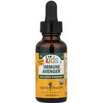 Herb Pharm, Vaikams, „Immune Avenger™“, be alkoholio, 30 ml