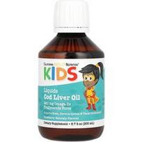 California Gold Nutrition, Norvegijos vaikų menkių kepenų aliejus, natūralus braškių, 6,7 fl oz. (200 ml)