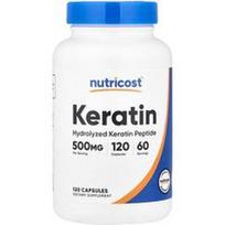 Nutricost, Keratinas, 120 kapsulių (250 mg vienoje kapsulėje)