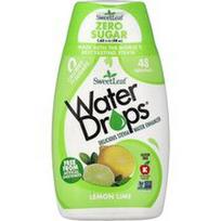 SweetLeaf Stevia, „Water Drops®“, gardus stevijos vandens skonio stipriklis, citrinų ir laimų skonio, 48 ml (1,62 fl oz)