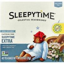 Celestial Seasonings, Sveikatingumo arbata, Sleepytime Extra®, be kofeino, 40 arbatos maišelių, 2.5 oz (71 g)