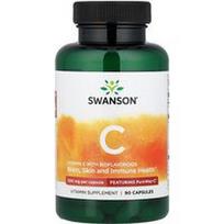 Swanson Vitamins, Vitaminas C su bioflavonoidais, 90 kapsulių