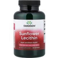 Swanson Vitamins, Saulėgrąžų lecitinas, 90 minkštųjų gelių (1200 mg viename minkštame gelyje)