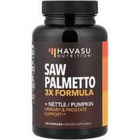 Havasu Nutrition, Sabalpalmė + dilgėlė/moliūgas, 120 kapsulių
