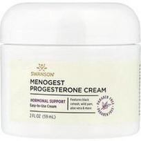 Swanson Vitamins, Menogest progesterono kremas, 2 fl oz (59 ml)