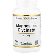 California Gold Nutrition, Magnio glicinatas, 180 daržovių kapsulių (133 mg vienoje kapsulėje)