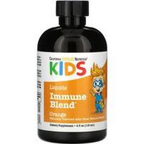 California Gold Nutrition, Skystas imunitetą stiprinantis mišinys su alyvuogių lapų ekstraktu, jonažolių ekstraktu ir koloidiniu sidabru vaikams, be alkoholio, apelsinų, 118 ml