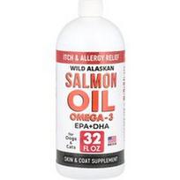 StrellaLab, Laukinių Aliaskos lašišų aliejus Omega-3, šunims ir katėms, 32 fl oz