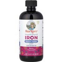 MaryRuth's, Veganiška skysta geležis, 4+ amžiaus, uoga, 6 mg, 15.22 fl oz (450 ml)