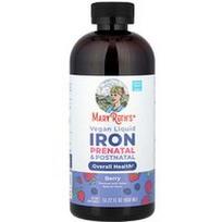 MaryRuth's, Veganiška skysta geležis prenatalinė ir postnatalinė, uoga, 15.22 fl oz (450 ml)