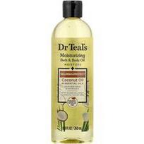 Dr. Teal's, Drėkinamasis vonios ir kūno aliejus, kokosų aliejus ir eteriniai aliejai, 8.8 fl oz (260 ml)