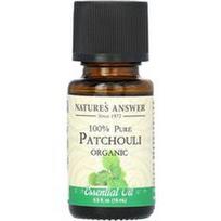 Nature's Answer, 100% grynas ekologiškas eterinis aliejus, pačiuliai, 0.5 fl oz (15 ml)