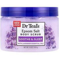 Dr. Teal's, Epsom Salt kūno šveitiklis, levandos, 16 oz (454 g)