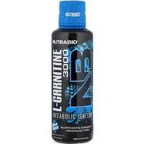 NutraBio, „LeanShots“ L-karnitinas 3000, „Blue Razz“, 473 ml (16 skysčio uncijų)