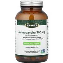 Flora, Ašvaganda, 120 vegetariškų kapsulių (300 mg vienoje kapsulėje)