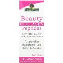 Nature's Answer, Grožio kolageno peptidai, uogų skonio, 8 oz (240 ml)