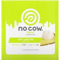 No Cow, Panardintas baltymų batonėlis, pagrindinis kalkių pyragas, 12 batonėlių, po 2.12 uncijos (60 g)