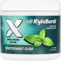 Xyloburst, Ksilitolio kramtomoji guma, žieminių mėtų skonio, 100 gabalėlių, 150 g