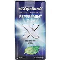 Xyloburst, Ksilitolio kramtomoji guma, pipirmėčių skonio, 24 vnt., 36 g