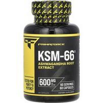 Primaforce, KSM-66, ašvagandos šaknų ekstraktas, 600 mg, 60 kapsulių