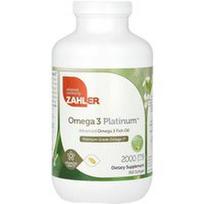 Zahler, Omega 3 Platinum, pažangūs Omega 3 žuvų taukai, 360 minkštųjų kapsulių (1000 mg vienoje minkštojoje kapsulėje)