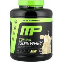 MusclePharm, „Combat 100% Whey“, bananų ir pieno milteliai, 2,25 kg