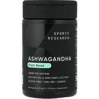 Sports Research, Ashwagandha, 60 daržovių minkštųjų želė