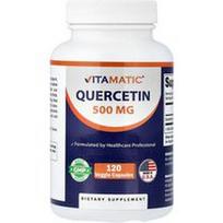Vitamatic, Kvercetinas, 500 mg, 120 daržovių kapsulių