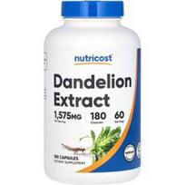 Nutricost, Kiaulpienių ekstraktas, 180 kapsulių (525 mg vienoje kapsulėje)