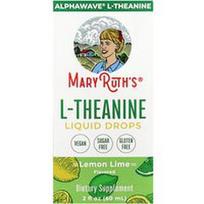 MaryRuth's, L-teanino skystieji lašai, citrinų ir laimų skonio, 60 ml
