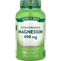 Nature's Truth, Magnis, papildomo stiprumo, 400 mg, 150 greito atpalaidavimo minkštųjų gelių