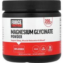Force Factor, Magnio glicinato milteliai, be skonio, 140 g