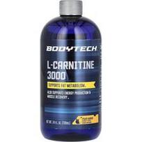 BodyTech, L-karnitinas 3000, persikų ir mangų, 709 ml (24 skysčio uncijos)