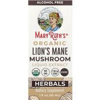 MaryRuth's, Organinis liūto karčių grybų skystasis ekstraktas, be alkoholio, 30 ml