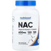 Nutricost, NAC, 600 mg, 120 kapsulių