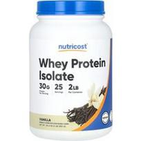 Nutricost, Išrūgų baltymų izoliatas, vanilės skonio, 907 g