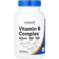 Nutricost, Vitamino B kompleksas, 120 kapsulių