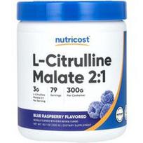 Nutricost, L-citrulino malatas 2:1, mėlynųjų aviečių, 300 g