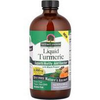 Nature's Answer, Skysta ciberžolė su juodaisiais pipirais, be alkoholio, 480 ml