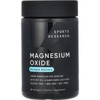 Sports Research, Magnio oksidas, 420 mg, 90 minkštųjų kapsulių