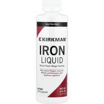 Kirkman Labs, Geležies skystis, natūralus persikų mangas, 8 fl oz (237 ml)