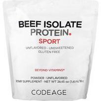 Codeage, Sport, jautienos izoliato baltymų milteliai, be skonio, 750 g