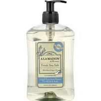 A La Maison de Provence, Skystas muilas rankoms ir kūnui, šviežia jūros druska, 16.9 fl oz (500 ml)