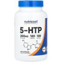 Nutricost, 5-HTP, 200 mg, 120 kapsulių
