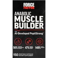 Force Factor, Anabolinis raumenų augintojas su dirbtinio intelekto sukurtu „PeptiStrong™“, 150 augalinių kapsulių