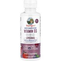 MaryRuth's, Megadozė vitamino D3, liposominis, mišrių uogų skonio, 4000 TV, 225 ml (7,6 skysčio uncijos)