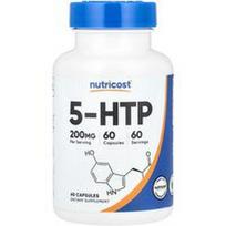 Nutricost, 5-HTP, 200 mg, 60 kapsulių