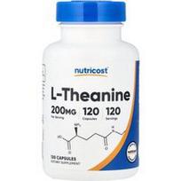 Nutricost, L-teaninas, 200 mg, 120 kapsulių