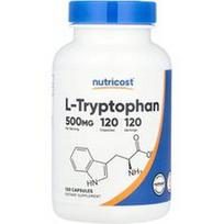 Nutricost, L-triptofanas, 500 mg, 120 kapsulių