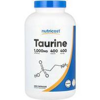 Nutricost, Taurinas, 1000 mg, 400 kapsulių
